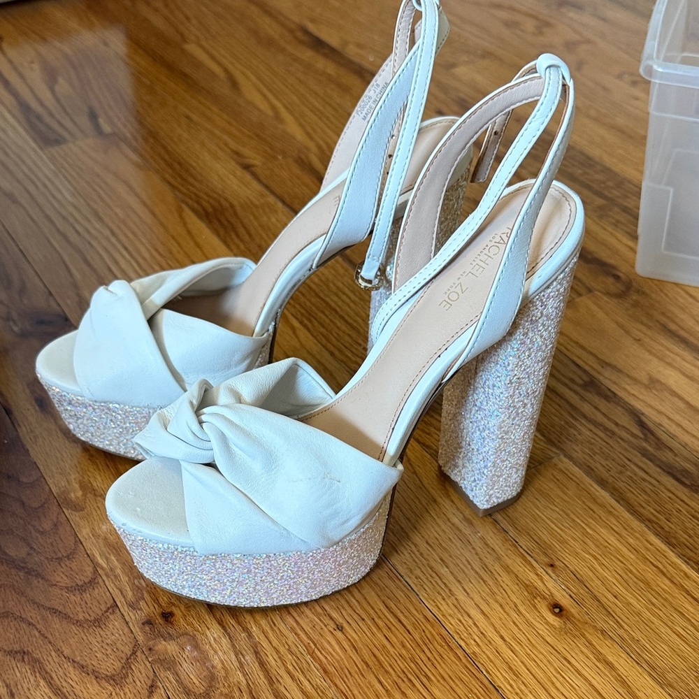White Platform Heels. Great for a Bride